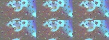 Gri renklerde. Raster illüstrasyonu. Gri renkli gri papatya deseni.