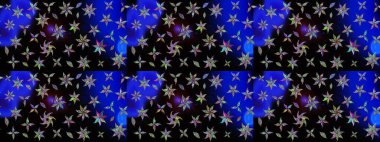 Eskiz arkaplan modeli. Raster - stok. Vadinin çiçekleri siyah renklerde. Suluboya, elle çizilmiş.