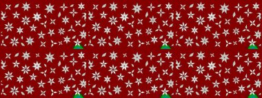 Elle çizilmiş sonbahar çiçeği deseni. Kırmızı renkte çiçekler. Renkli kırmızı çizim kalıbı. Tekstil ve kapak tasarımı için mükemmel. Doodle tarzı.