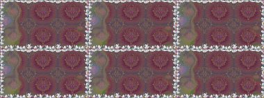 Suluboya kusursuz desen. Dekorasyon ve tasarım için güzel bir desen. Moda baskısı. Çiçeğin suluboya çizimlerinin mükemmel deseni. Eski model. Raster illüstrasyonu.