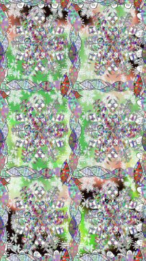 Renkli Bahar Temalı Kusursuz Arkaplan. Düz Çiçek Elementleri Tasarımı. Tarafsız renklerde çiçekler. Çiçeksiz desenli arka plan, yaz çiçekleri..