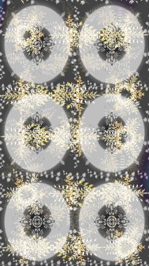 Raster illüstrasyonu. Noel Kar Taneleri Arkaplanı. Şirin desen. Kar taneleri deseni. Raster Noel soyut renkli arkaplan ve tatlı kar tanesi.