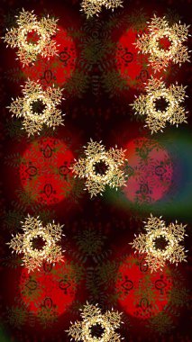 Raster illüstrasyonu. Kar taneleri ve raster arkaplanlı Noel karalaması deseni.