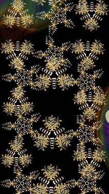 Renkli elementlerle Raster ilginç desen.