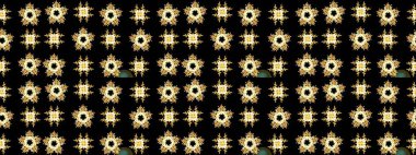 Siyah renkli çiçekler. Küçük çiçekte sevimli çiçek deseni var..