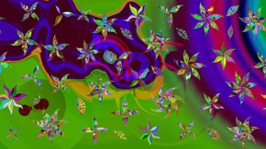 Eskiz geçmişi. Raster illüstrasyonu. Raster. Eski usul. Kumaş, tekstil, duvar kağıdı baskısı için. Tomurcukları çiçekli sevimli çiçek deseni..