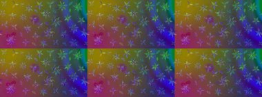 Kahverengi renkli çiçekler. Renkli Bahar Teması eskiz kalıbı. Çiçek desenli çizim. Düz Çiçek Elementleri Tasarımı. Asya tekstil tarzında. Raster illüstrasyonu.