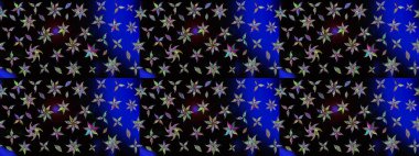 Tekstil, kumaş, kapaklar, duvar kağıtları, baskı, naylon, koleksiyon defteri, örgü, dekupaj için güzel bir eskiz. Millefleur 'lar. Küçük siyah çiçekli oldukça eski bir besin torbası deseni..