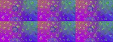 Çiçekli çiçek deseni, suluboya. Menekşe rengi çiçekler. Renkli Bahar Teması eskiz kalıbı. Düz Çiçek Elementleri Tasarım Raster illüstrasyonu.