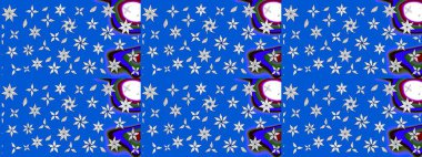 Düz Çiçek Elementleri Tasarımı. Raster illüstrasyonu. Taslak desenli, modaya uygun kumaş deseni. Şirin çiçek elementleri. Renkli Bahar Teması çizim şablonu.