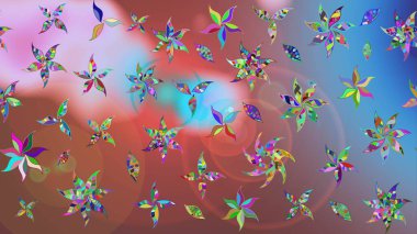 Anti-stres için soyut örnek sayfası. Kahverengi renklerde. Raster illüstrasyonu.