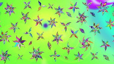 Çiçekli yeşil renkte bir çiçek deseni çiz. Suluboya tarzında yeşil renkte çiçekler.