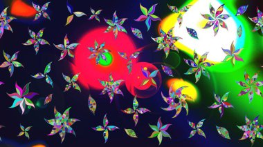 Gri çiçekli bahar çiçekleri. Küçük çiçekte güzel bir desen. Motley illüstrasyonu. Küçük renkli çiçekler. Moda baskıları için zarif bir şablon.