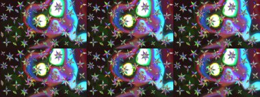 Raster Modaya uygun kumaş deseni. Renkli Bahar Teması eskiz kalıbı. Düz Çiçek Elementleri Tasarımı. Gri renkli şirin çiçek deseni.