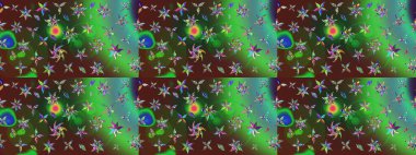 Raster Güzel kumaş deseni. Çiçek arkaplan ile soyut zarafet çizim deseni.