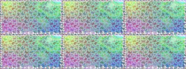 Yüzey dokuları, duvar kağıtları, web sayfası geçmişi, tekstil için mükemmel. Kusursuz bir arka plan. Renkli sevimli kelebek. Raster illüstrasyonu. Mavi ve nötr renkte resimler.