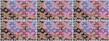 Çiçeksel, nötr, pürüzsüz desen. Klasik taslak çizimi. Raster çiçek izi..