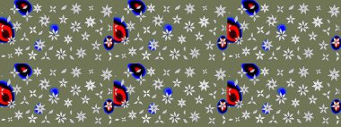 Yumuşak fayans. Paketleme, tekstil, duvar kâğıdı için çiçek eskizi. Klasik çiçek desenli. Yumuşak pamuk tasarımı. Raster taze dokusu.