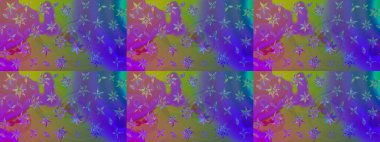 Güzel, parlak, pürüzsüz kumaş, tuval. Kıvırcık, parlak örgü. Raster illüstrasyonu. Desen, çizim, çiçek sınırı. Çiçek çelengi. Klasik eski arkaplan.