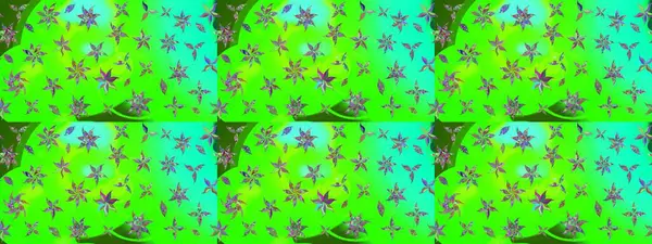 Düz Çiçek Elementleri Tasarımı. Renkli Bahar Teması eskiz kalıbı. Raster illüstrasyonundaki çiçek desenli çizim. Güzel kumaş deseni.