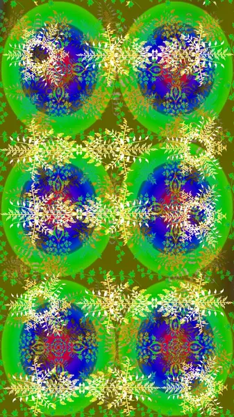 Karla süslenmiş Noel kar taneleri. Noel şenliği geçmişi. Raster illüstrasyonu.