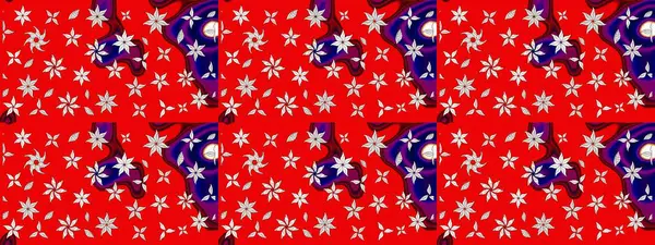 Yumuşak, bahar çiçekli arka plan. Kırmızı renkte çiçekler. Raster çiçek desenli ve çiçekli..