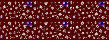 Hediye ambalaj kağıdı, tebrik kartları, posterler ve pankart tasarımı. Kırmızı renkte çiçekler. Raster düz çiçek çizim deseni.