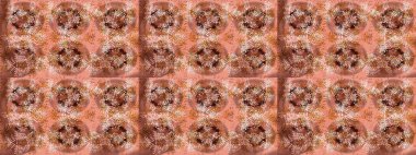 Güzel soyut kar tanesi raster tasarımı. Düz kar karalama ikonları, kar taneleri kahverengi, nötr ve pembe renkler noel afişi, kartlar. Yeni yıl kar tanesi.