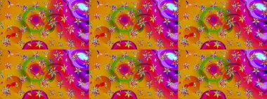 Sarı renkli çiçekler. Raster illüstrasyonu. Çizim çiçek deseni duvar kağıdı için kullanılabilir.