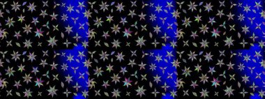 Renkli Bahar Teması eskiz kalıbı. Çiçek desenli çizim. Raster illüstrasyonu. Düz Çiçek Elementleri Tasarımı. Asya tekstil tarzında. Siyah renkte çiçekler.