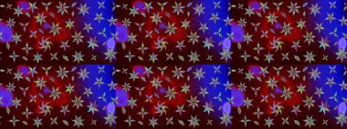 Arkaplan dokusu, duvar kağıdı, kahverengi renkli çiçek teması. Soyut etnik raster çizim kalıbı. Kabile sanatı boho baskısı, klasik çiçek arkaplanı.