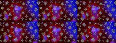 Tatil havası. Raster güzel bir çiçek deseni çizmiş. Bahar mevsimi. Nazik romantik baskı.