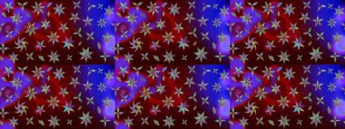 Hoş bir çiçek geçmişi var. Raster illüstrasyonu. Güzel kumaş deseni. Küçük çiçekte çizim deseni.