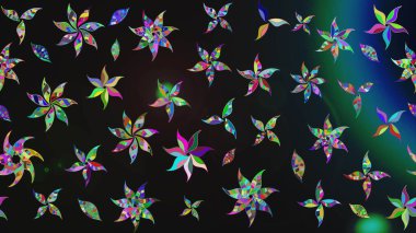 Raster Moda kumaş deseni. Şirin çiçekler. Çizgi çizimi deseni.