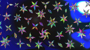 Modern stil dokusu. Çiçek desenli raster, gri çizgi grafik deseni soyut raster arkaplan.