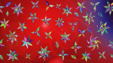 Çiçek deseni. Flower eskiz arka planı. Raster illüstrasyonu. Şatafatlı bahar bahçesi dokusu.