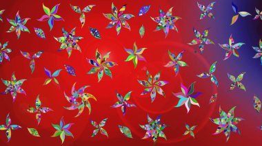 Küçük çiçekteki sevimli çiçek deseni. Tony 'nin kumaş kalıbını çiz. Raster illüstrasyonu. Modaya uygun kumaş deseni.