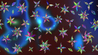 Raster - stok. Vadinin mavi renkli çiçekleri. Suluboya, elle çizilmiş. Taslak arkaplan deseni.