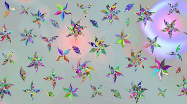 Raster - stok. Eskiz arkaplan modeli. Yapraklı çiçekler ve kır çiçekli papatya çayı..