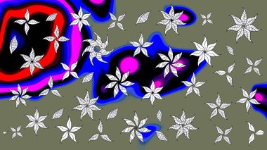Çiçek arkaplan. Güzel kumaş deseni. Çizim raster deseni.