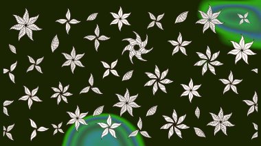 Güzel kumaş deseni. Raster illüstrasyonu. Bahar çiçekli güzel bir çiçek deseni..