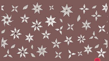 Kahverengi renkli çiçekler. Nazik, sevimli çiçek arkaplanı. Raster çiçek desenli ve çiçekli..