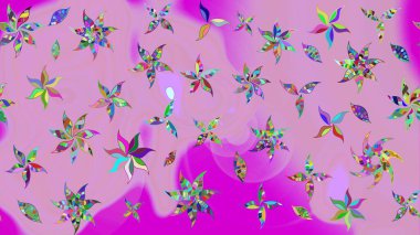 Suluboya stilinde nötr renklerde. Raster illüstrasyonu. Küçük çiçekli bahar deseni çiz.