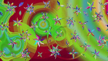 Çiçekleri, deniz kabukları, mandalaları ve suluboya efektleriyle donanma geçmişi. Eskiz modeli etnik tasarım. Yatak çarşafları, ceket, paket tasarımı, kumaş ve moda kavramları için tekstil baskısı.