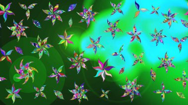 Güzel suluboya yaz çiçekleri deseni..