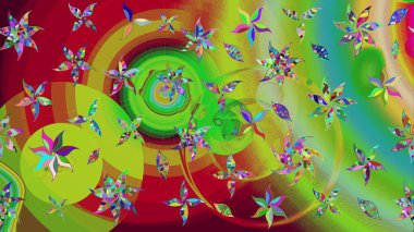 Sabıka fotoğraflarında, bebek kıyafetlerinde, duvar kâğıtlarında, paket kutularında falan kullanılabilir. Zarif, parlak ve eskiz yeşil çiçek deseni tasarımı.