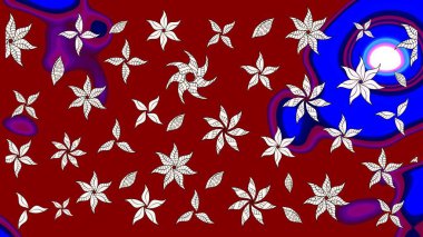 Çizim raster deseni. Güzel kumaş deseni. Çiçek arka planı.