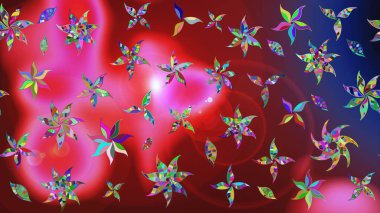 Klasik çiçek desenli. Paketleme, tekstil, duvar kâğıdı için çiçek eskizi. Yumuşak fayans. Raster 'ın taze dokusu. Yumuşak pamuk tasarımı.