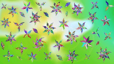 Çiçekli tebrik kartı. Suluboya çiçek buketi. Çiçek arkaplan. Doğum günü kartı ya da düğün davetiyesi. Raster illüstrasyonu. Yeşil renklerde.