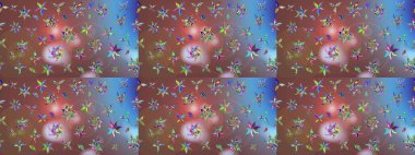 Raster Hip kumaş deseni. Eskiz Vintage Çiçek Deseni.